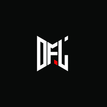 DFL letter logo creative design. DFL unique design