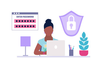 Cyber security concept