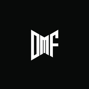 DMF letter logo creative design. DMF unique design