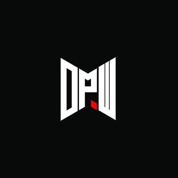 DPW letter logo creative design. DPW unique design