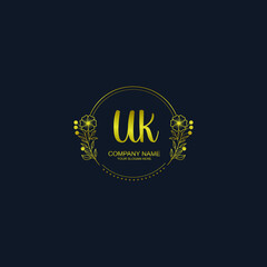 UK initial hand drawn wedding monogram logos