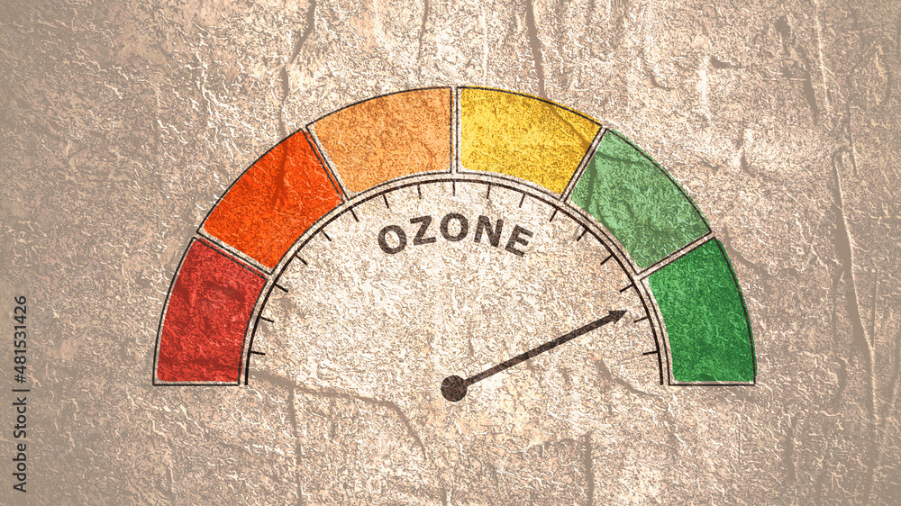 Poster abstract meter read level of ozone result.