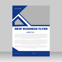 new business flyer design template