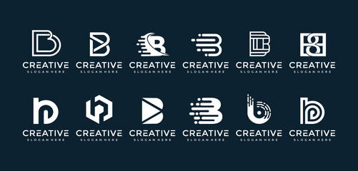 B logo template collection © sila