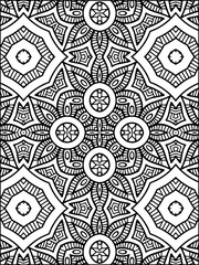 Floral Coloring Page KDP Interior 