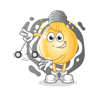 recommend clip art: bulb hypnotizing cartoon. cartoon mascot vector