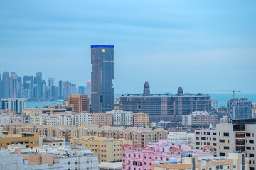 Aerial View of Salwa Road C Ring Road Doha Qatar	
