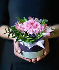 nice bouquet in the hands