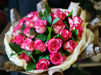 nice bouquet in the hands