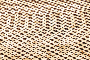 Old brown roof texture with seamless patterns on background