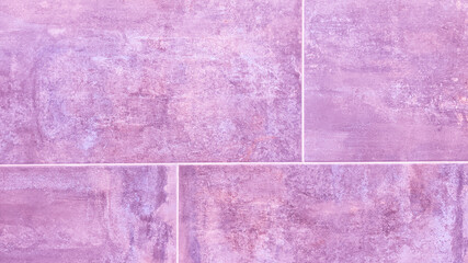 pink marble tile floor clean condition with grid line violet for background