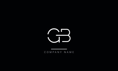 BG, GB, BG, Letters Logo Monogram - obrazy, fototapety, plakaty