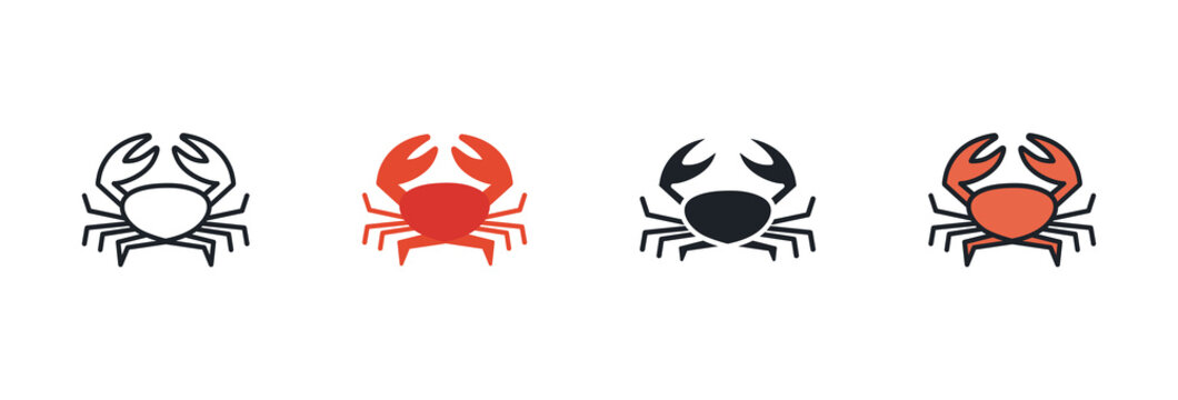 simple crab silhouette