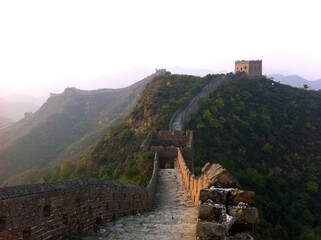 Panoramic view of Great Wall