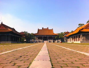 Chinese pagoda in the park