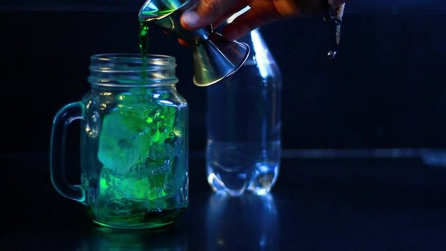 Soda italiana preparada con hielo