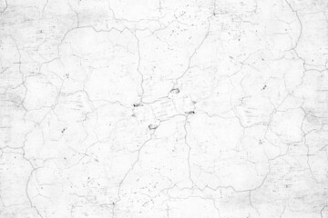 Abstract white crack surface of cement plaster wall for texture background