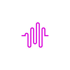 Fototapeta na wymiar M Voice Logo Design