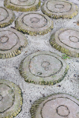 processed stone texture for the path to the fish pond.