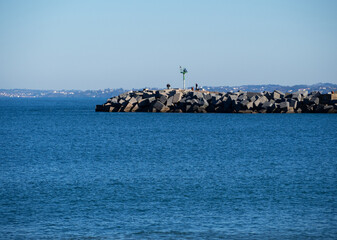 Hondarribia beach in Irun Spain