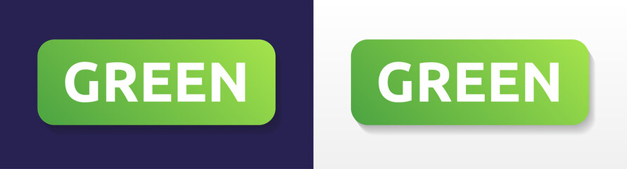 Text on green gradient label button.