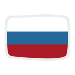 Russian Flag. Russian stickers. Flag of Russia.