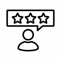 Feedback Rating Icon Design Vector Logo Template Illustration