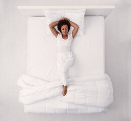 Beautiful woman in bed