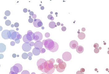 Light Blue, Red vector texture with disks.