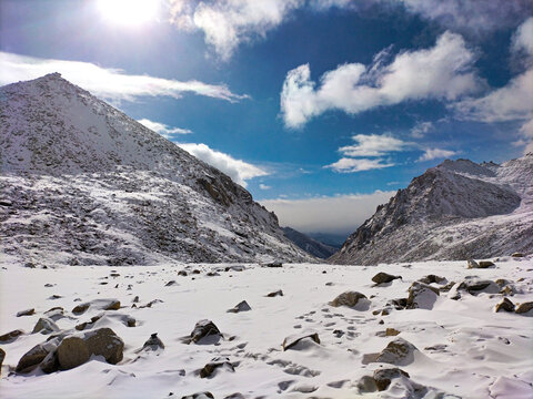 A View from Chang La Pass Leh, Ladakh, India