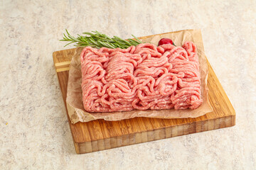Raw beef minced meat for cooking