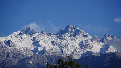 Fototapeta na wymiar landscape in the mountains of Karakoram Himalayan Range peaks, K2 peaks