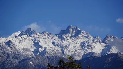 Papier Peint photo K2 paysage dans les montagnes des pics de la chaîne himalayenne du Karakoram, pics K2