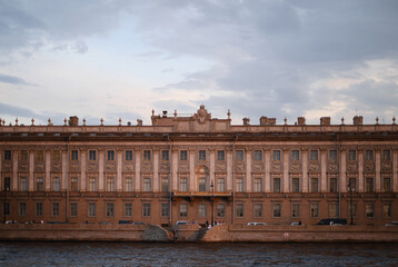 Fototapeta na wymiar Marble Palace. Built in 1785. Architect Antonio Rinaldi.