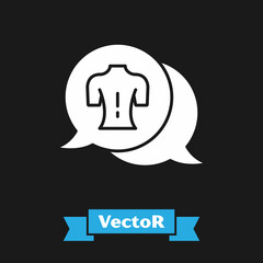 White Massage icon isolated on black background. Relaxing, leisure. Vector