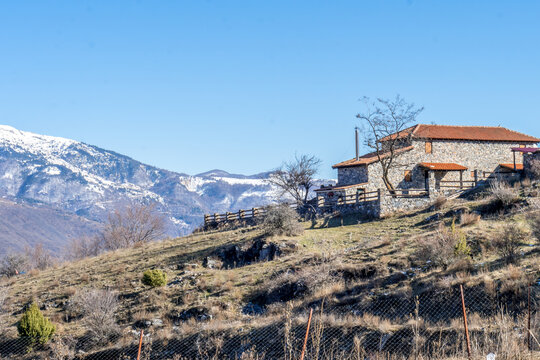 Palaios Agios Athanasios, the greek traditional village in Voras mountain 