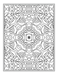 Mandala coloring book. decoration mandala vector. mandala pattern with black and white color. 