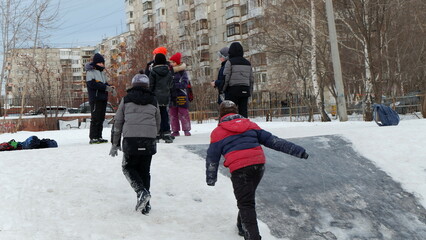 winter day Ural Russia