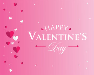Valentine day background with love seamless design vector illustration. Happy valentine day