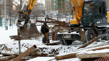 winter day Ural Russia