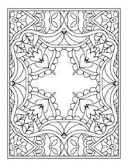 Mandala coloring book. decoration mandala vector. mandala pattern with black and white color. 