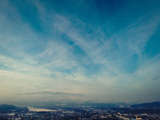 clouds over the city