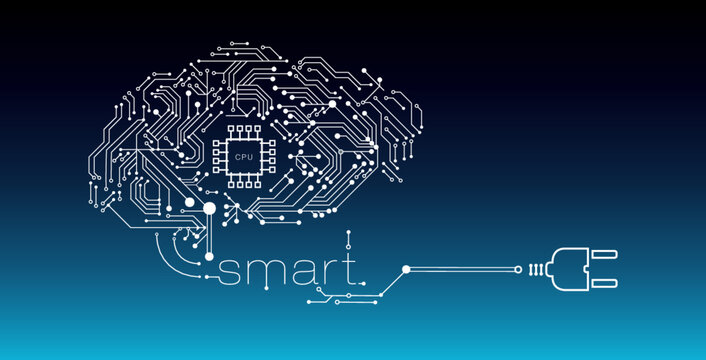 Intelligente Stromz&auml;hler Stromversorgung, icon mit Stecker 