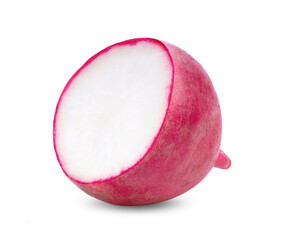 radish isolated on white