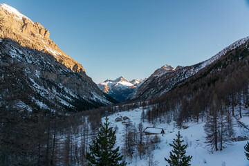 Vall&eacute;e &Eacute;troite at the border of Italy and French. Amazing landscape in daylight