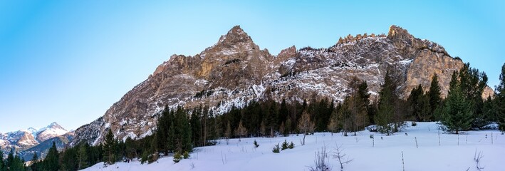 Vall&eacute;e &Eacute;troite at the border of Italy and French. Amazing landscape in daylight