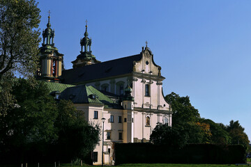 Fototapeta na wymiar Ancient cathedral Skalka Michala Archaniola, Kazimierz , Krakow Poland