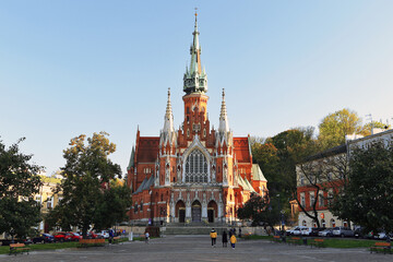 Fototapeta premium Jozefa, Joseph, catholic church at Stare Podgorze, Poland, Krakow