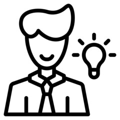 Obraz premium Brainstorming Icon Illustration
