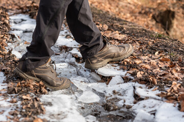 Winter season, landscape and nature. Freezing weather